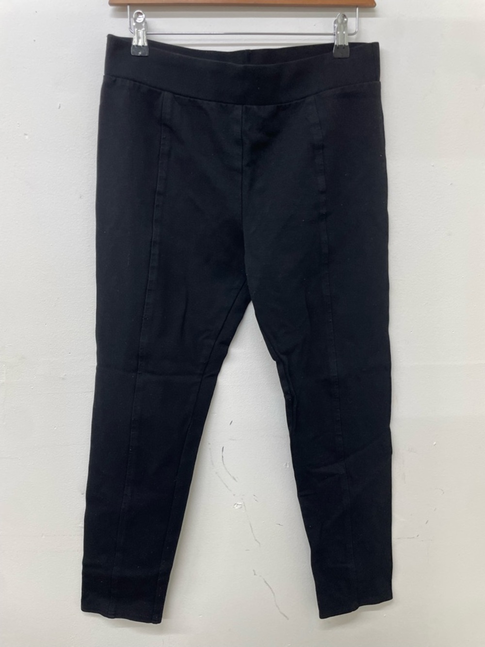 Inc International Concepts Women's Skinny Leg Black Pants Size 10 Front Seam